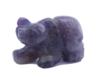 photo of hand carved amethyst bear
