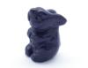 Photo of carved bunny rabbit from blue goldstone