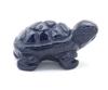 photo of hand carved bluestone blue goldstone turtle