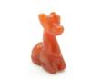 Photo of carved giraffe from carnelian agate
