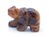 photo of hand carved gold tiger eye bear
