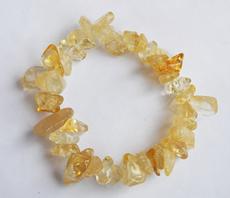 beautiful citrine crystal large chip bracelet