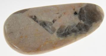 photo of Punjabi Stone (moonstone feldspar and smoky quartz) hand made massage wand 6b from madagascar