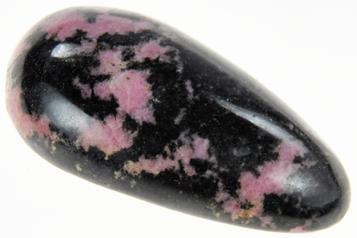 Photo of beautiful Madagascar Rhodonite massage wand #1a shaped and polished by hand