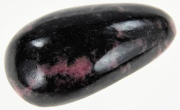 Photo of beautiful Madagascar Rhodonite massage wand #2a shaped and polished by hand