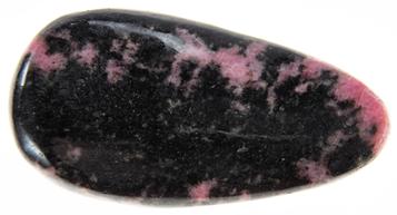 Photo of beautiful Madagascar Rhodonite massage wand #2b shaped and polished by hand