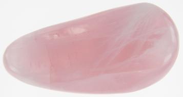 Photo of rose quartz massage wand #6 bottom teardrop round style hand shaped from Madagascar