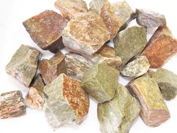 photo of rough vesuvianite from India