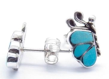 photo of zuni jewelry butterfly earring