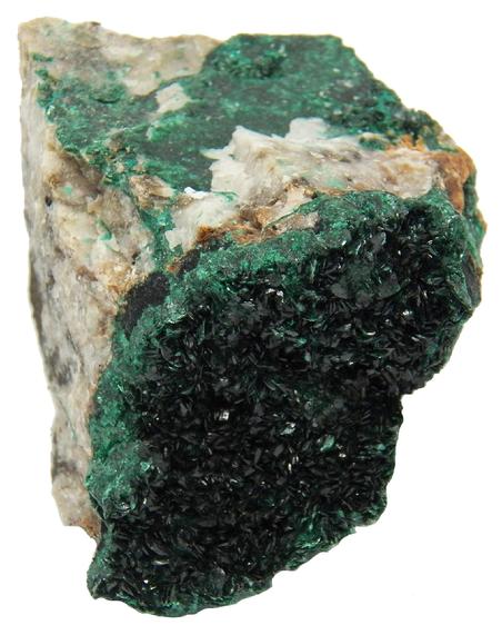 photo of malachite crystal mineral specimen from Democratic Republic of Congo